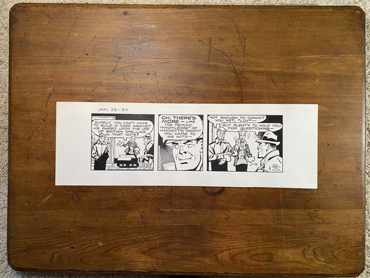 Dick Tracy Daily 1/28/83 Original Art Illustration | Fletcher Studio
