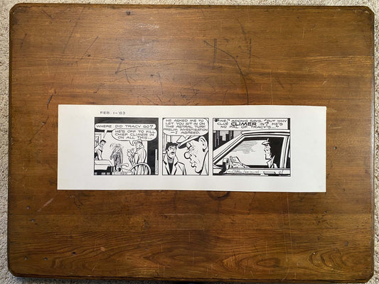 Dick Tracy Daily 2/1/83 Original Art Illustration | Fletcher Studio