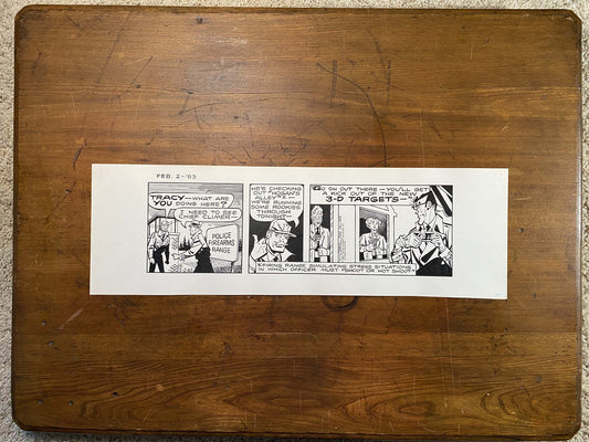Dick Tracy Daily 2/2/83 Original Art Illustration | Fletcher Studio
