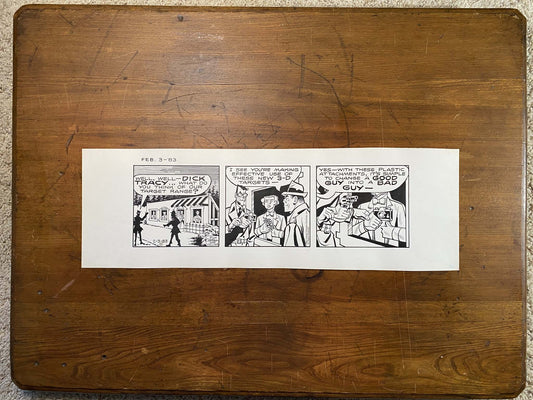 Dick Tracy Daily 2/3/83 Original Art Illustration | Fletcher Studio