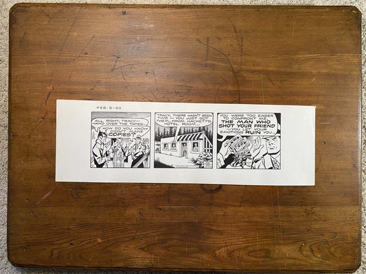 Dick Tracy Daily 2/8/83 Original Art Illustration | Fletcher Studio