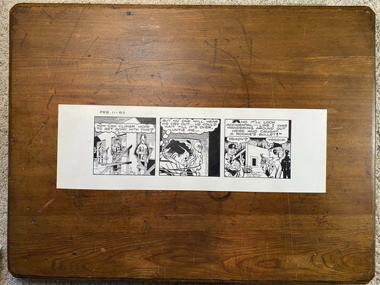 Dick Tracy Daily 2/11/83 Original Art Illustration | Fletcher Studio