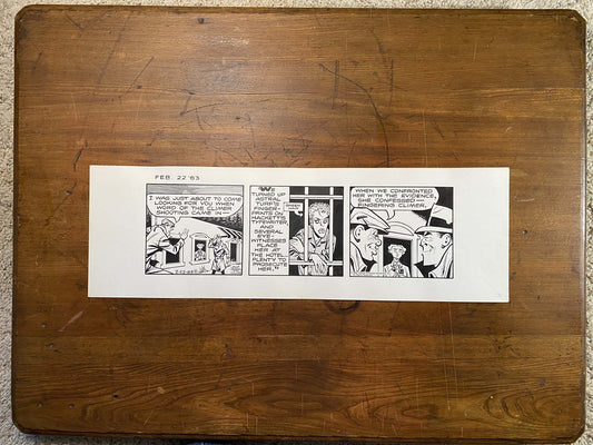 Dick Tracy Daily 2/22/83 Original Art Illustration | Fletcher Studio