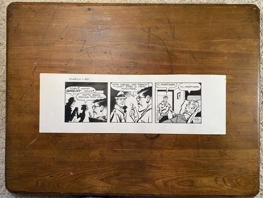 Dick Tracy Daily 3/1/83 Original Art Illustration | Fletcher Studio
