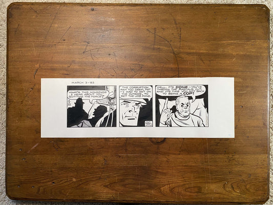 Dick Tracy Daily 3/3/83 Original Art Illustration | Fletcher Studio