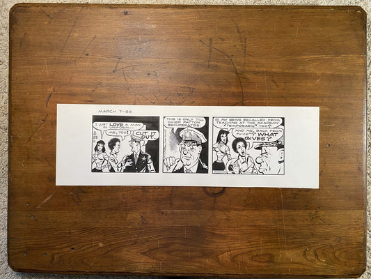 Dick Tracy Daily 3/7/83 Original Art Illustration | Fletcher Studio