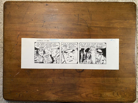 Dick Tracy Daily 3/17/83 Original Art Illustration | Fletcher Studio