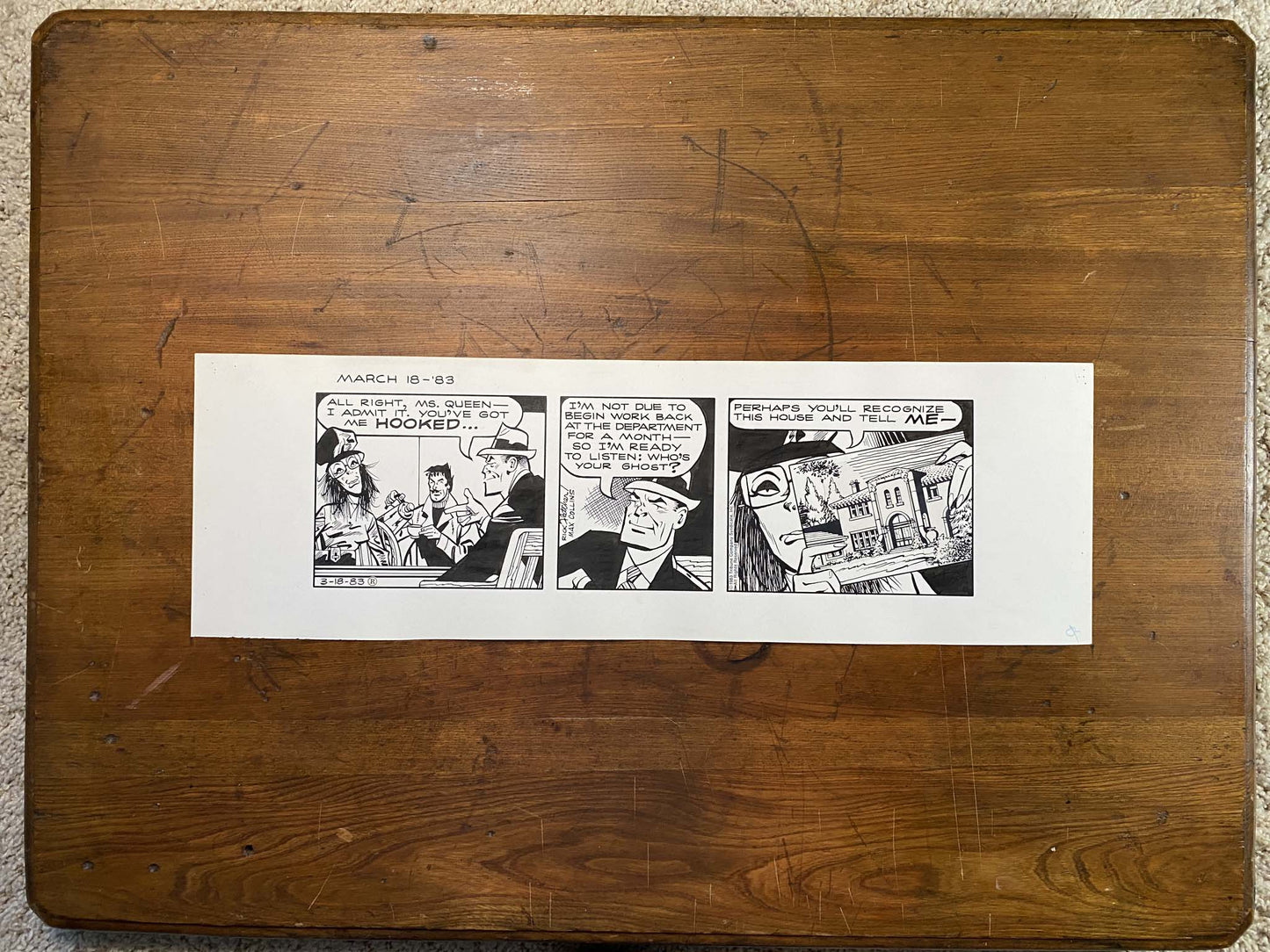 Dick Tracy Daily 3/18/83 Original Art Illustration | Fletcher Studio