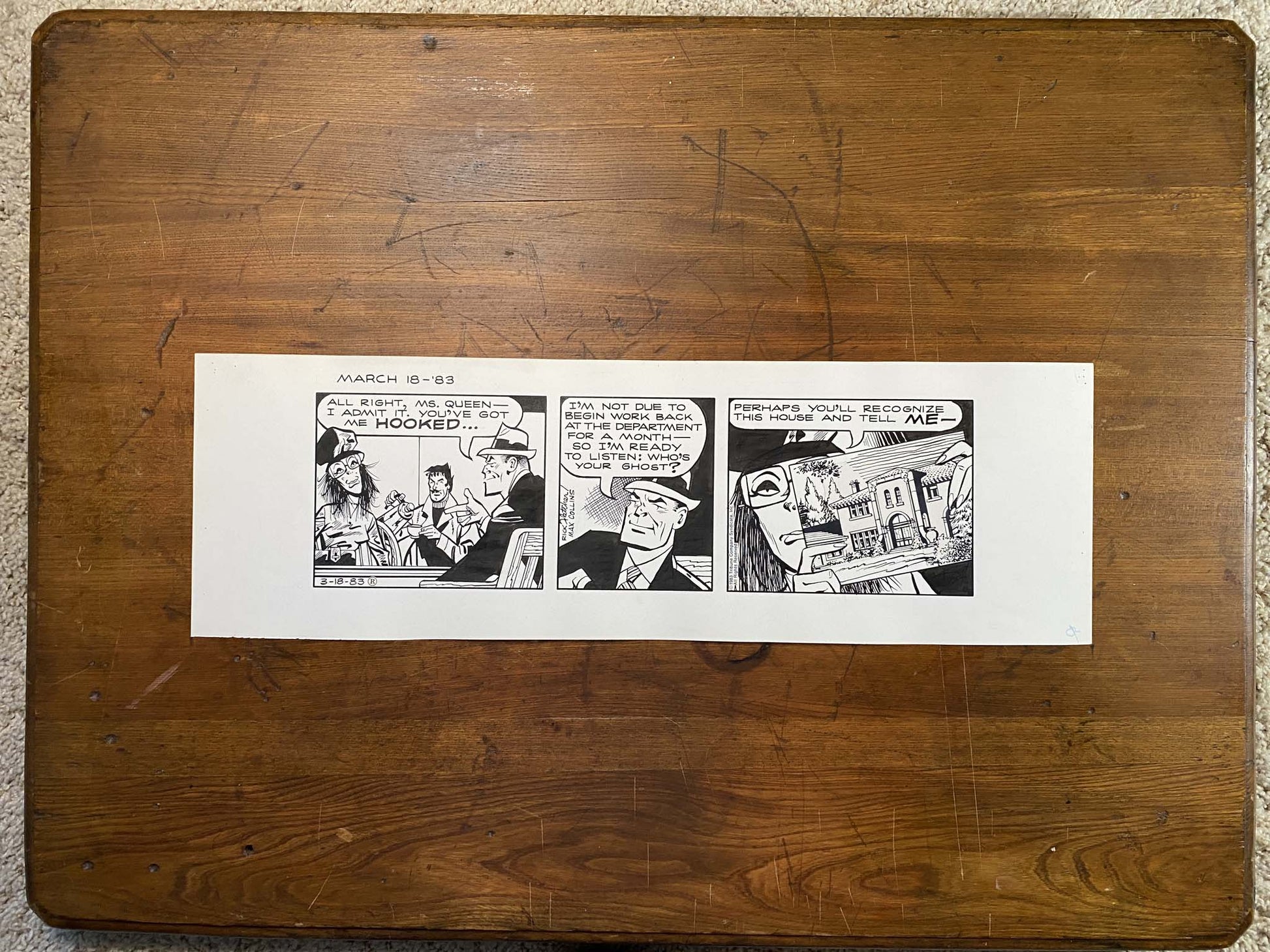 Dick Tracy Daily 3/18/83 Original Art Illustration | Fletcher Studio