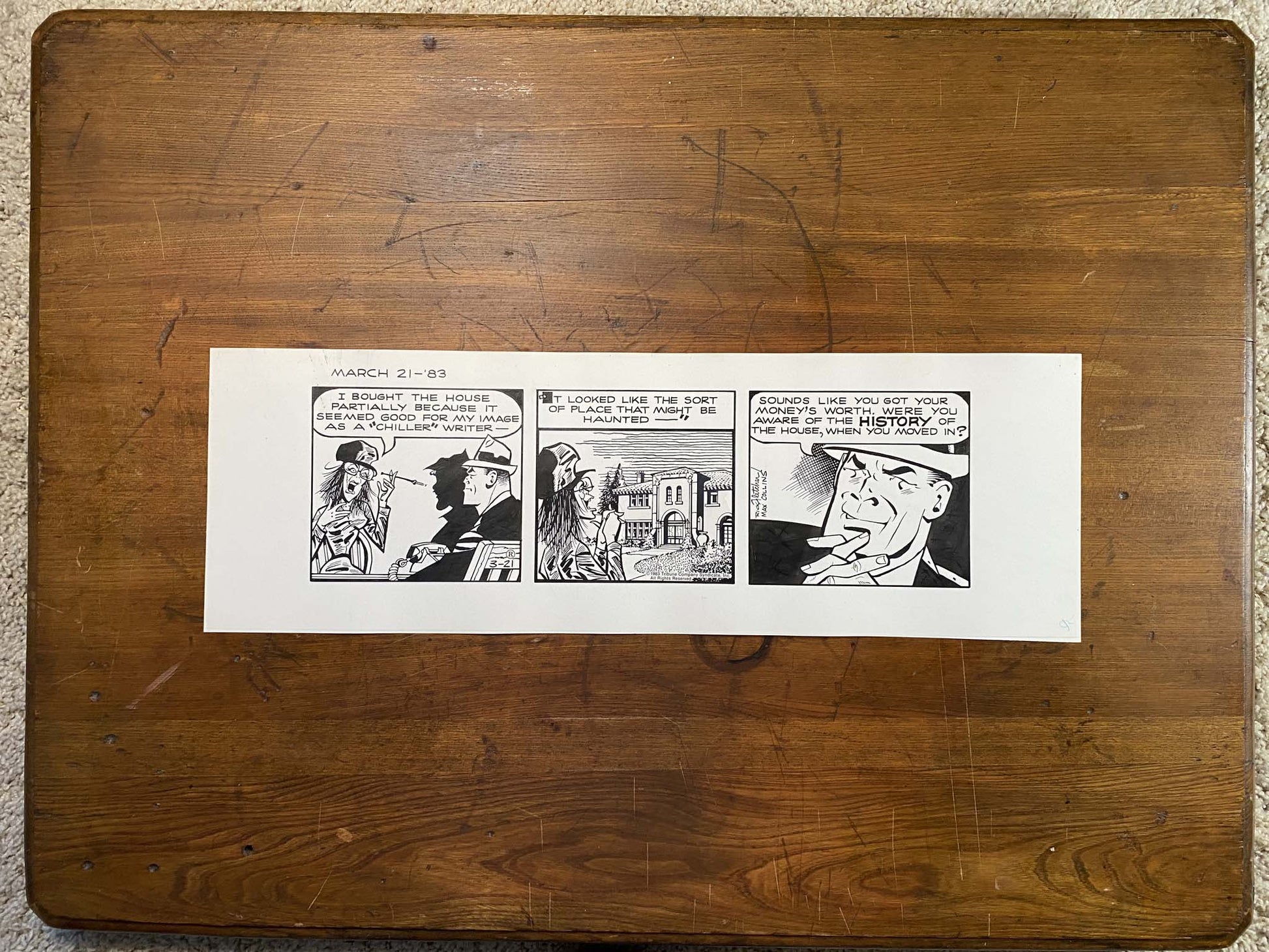 Dick Tracy Daily 3/21/83 Original Art Illustration | Fletcher Studio