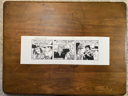 Dick Tracy Daily 3/22/83 Original Art Illustration | Fletcher Studio