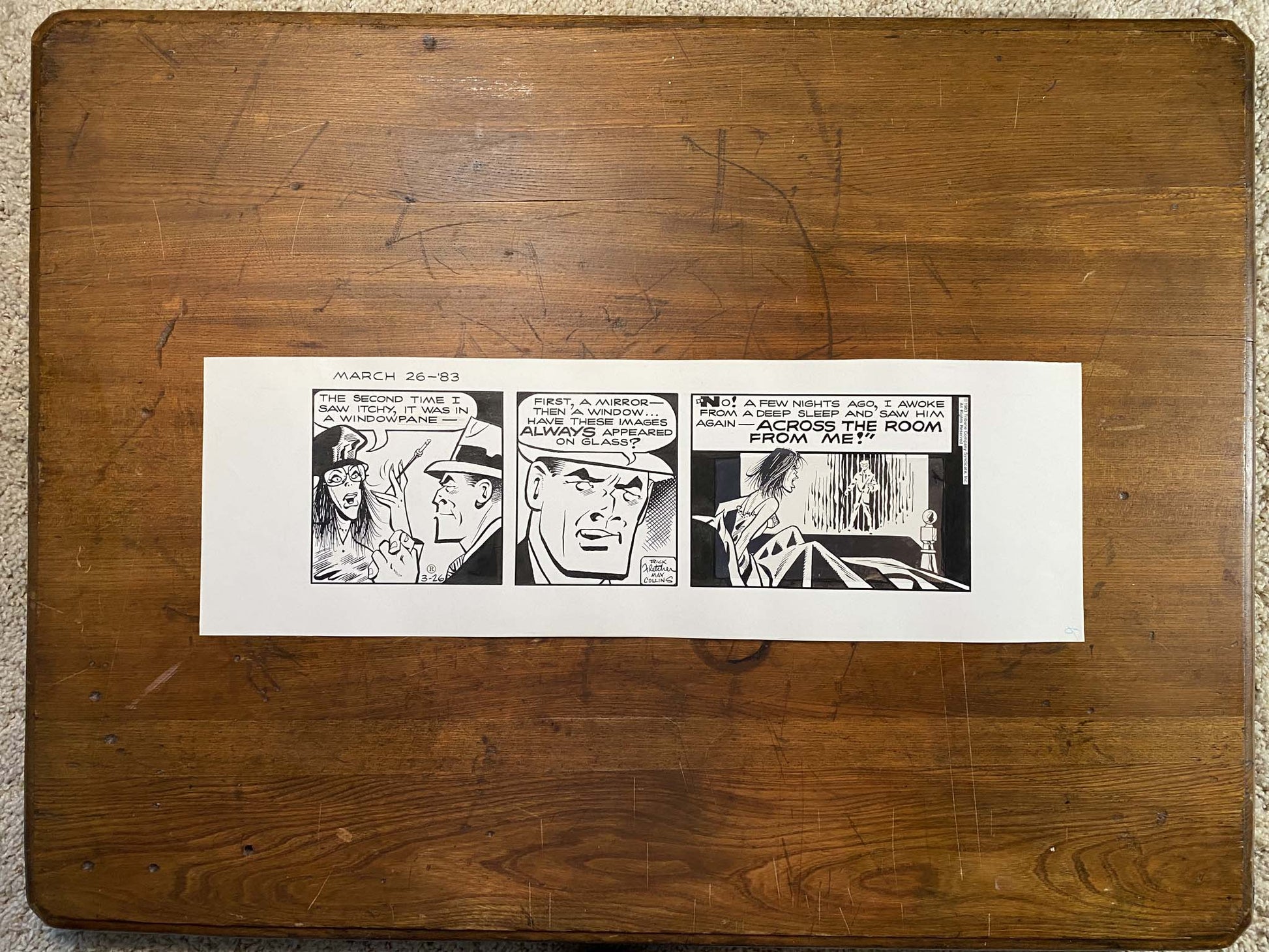 Dick Tracy Daily 3/26/83 Original Art Illustration | Fletcher Studio