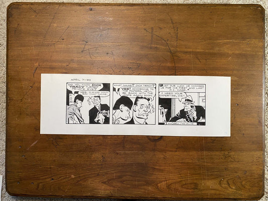 Dick Tracy Daily 4/7/83 Original Art Illustration | Fletcher Studio