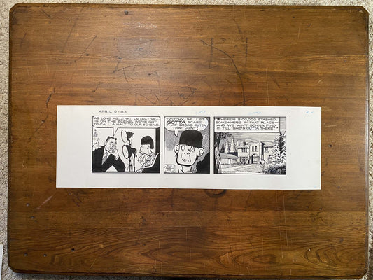 Dick Tracy Daily 4/9/83 Original Art Illustration | Fletcher Studio