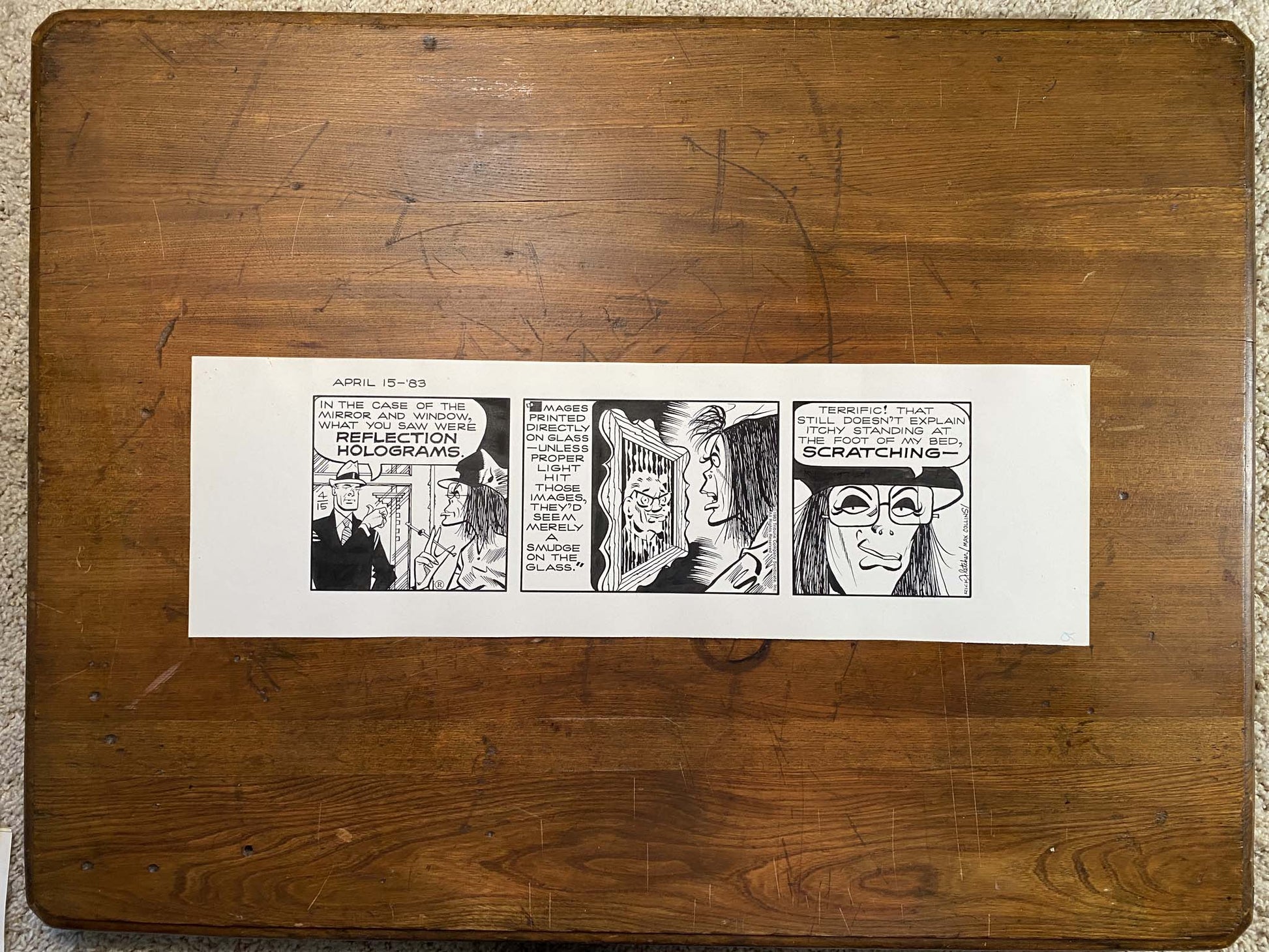 Dick Tracy Daily 4/15/83 Original Art Illustration | Fletcher Studio