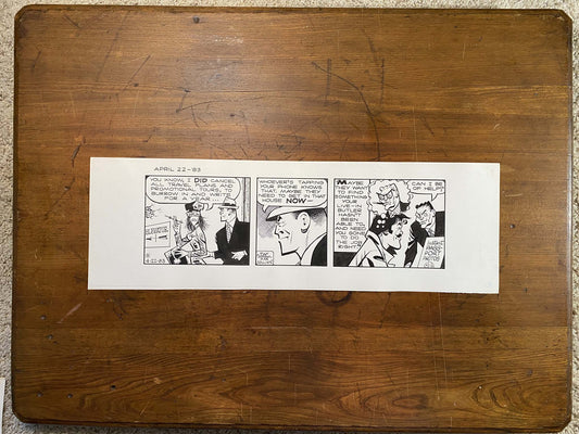 Dick Tracy Daily 4/22/83 Original Art Illustration | Fletcher Studio