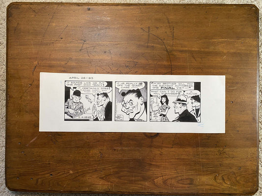 Dick Tracy Daily 4/28/83 Original Art Illustration | Fletcher Studio