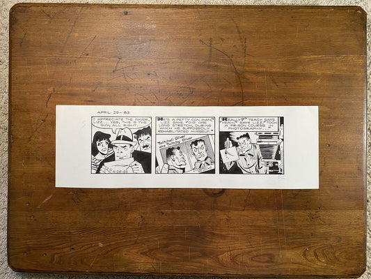Dick Tracy Daily 4/29/83 Original Art Illustration | Fletcher Studio