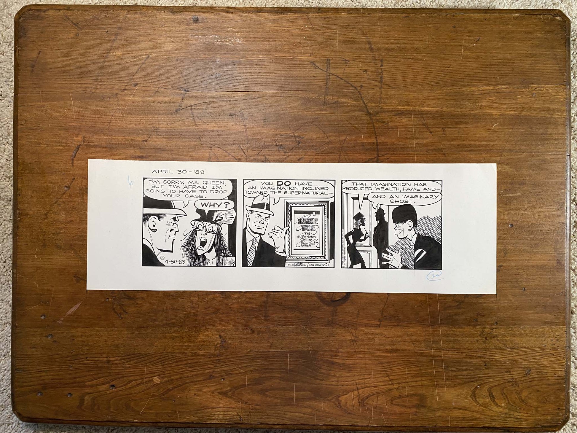 Dick Tracy Daily 4/30/83 Original Art Illustration | Fletcher Studio