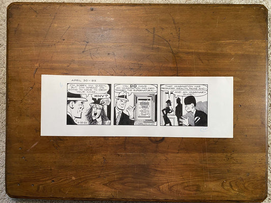 Dick Tracy Daily 4/30/83 Original Art Illustration | Fletcher Studio