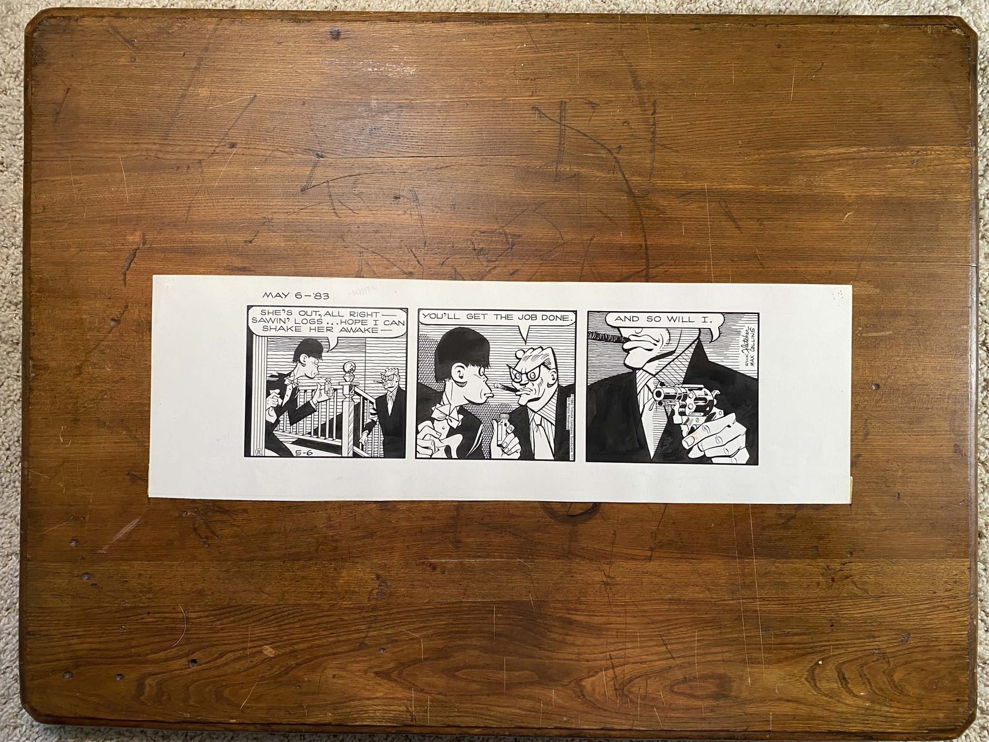 Dick Tracy Daily 5/6/83 Original Art Illustration | Fletcher Studio