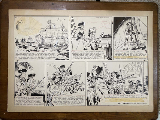 The Old Glory Story: History of the American Flag 6/13/53 Original Art Illustration | Fletcher Studio