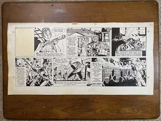 Defense of Baltimore: An Old Glory Story 9/21/58 Original Art Illustration | Fletcher Studio
