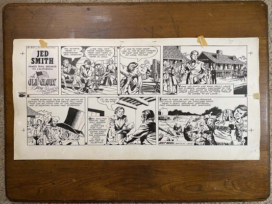Jed Smith: An Old Glory Story 8/30/59 Original Art Illustration | Fletcher Studio