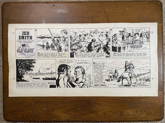 Jed Smith: An Old Glory Story 10/11/59 Original Art Illustration | Fletcher Studio