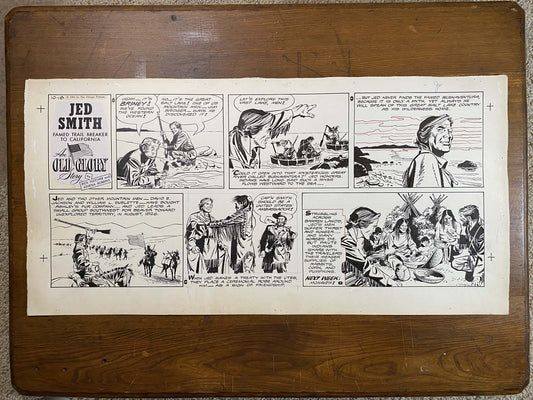 Jed Smith: An Old Glory Story 10/18/59 Original Art Illustration | Fletcher Studio