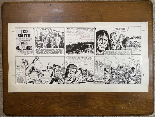 Jed Smith: An Old Glory Story 11/15/59 Original Art Illustration | Fletcher Studio