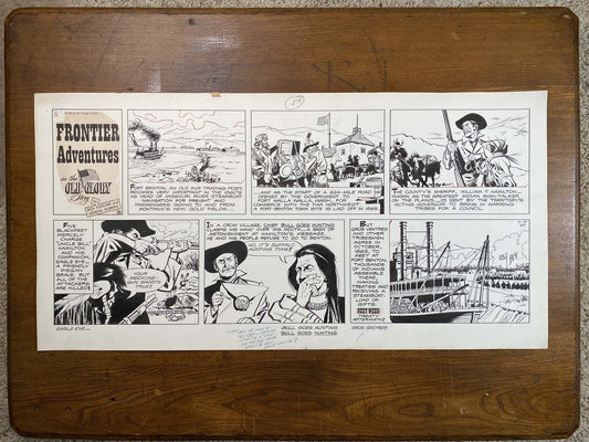 Frontier Adventures in the Old Glory Story 11/14/65 Original Art Illustration | Fletcher Studio