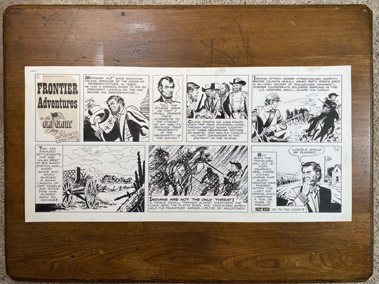Frontier Adventures in the Old Glory Story 12/12/65 Original Art Illustration | Fletcher Studio