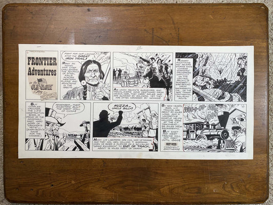 Frontier Adventures in the Old Glory Story 1/2/66 Original Art Illustration | Fletcher Studio