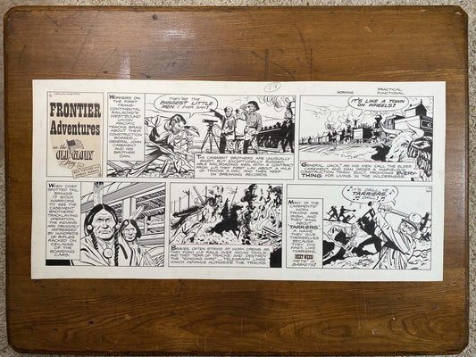 Frontier Adventures in the Old Glory Story 1/9/66 Original Art Illustration | Fletcher Studio