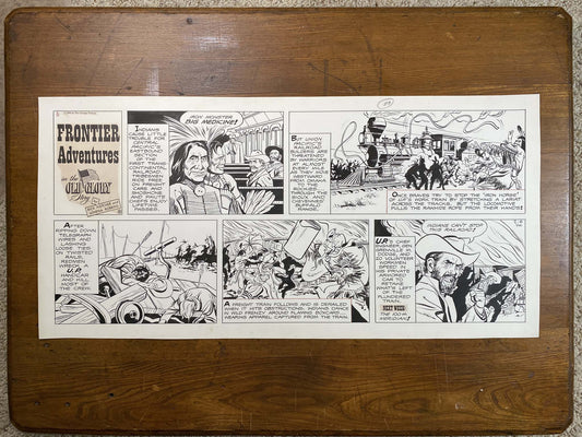 Frontier Adventures in the Old Glory Story 2/6/66 Original Art Illustration | Fletcher Studio