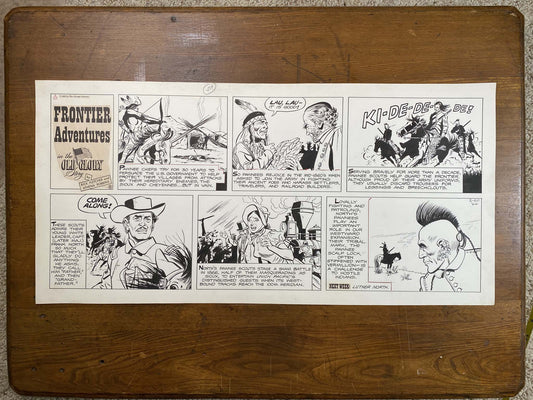 Frontier Adventures in the Old Glory Story 2/20/66 Original Art Illustration | Fletcher Studio