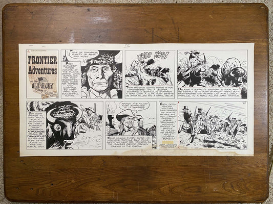 Frontier Adventures in the Old Glory Story 3/13/66 Original Art Illustration | Fletcher Studio