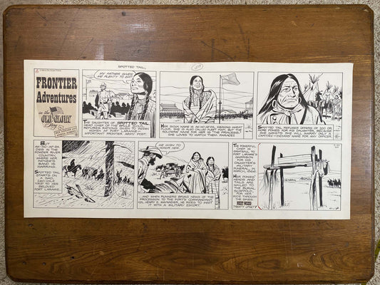 Frontier Adventures in the Old Glory Story 3/20/66 Original Art Illustration | Fletcher Studio