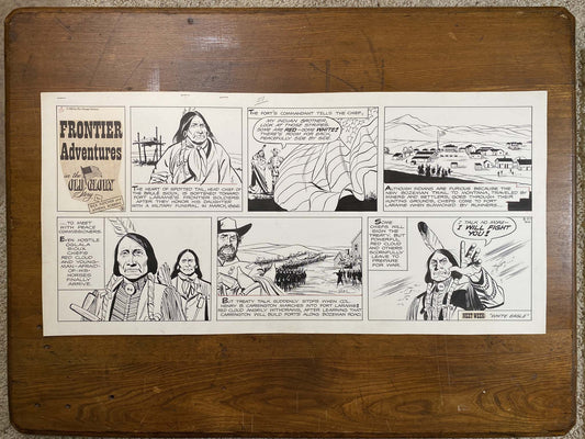Frontier Adventures in the Old Glory Story 3/27/66 Original Art Illustration | Fletcher Studio