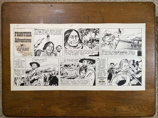Frontier Adventures in the Old Glory Story 4/3/66 Original Art Illustration | Fletcher Studio