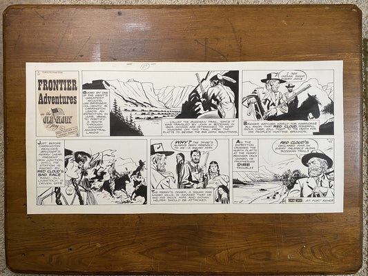 Frontier Adventures in the Old Glory Story 4/10/66 Original Art Illustration | Fletcher Studio
