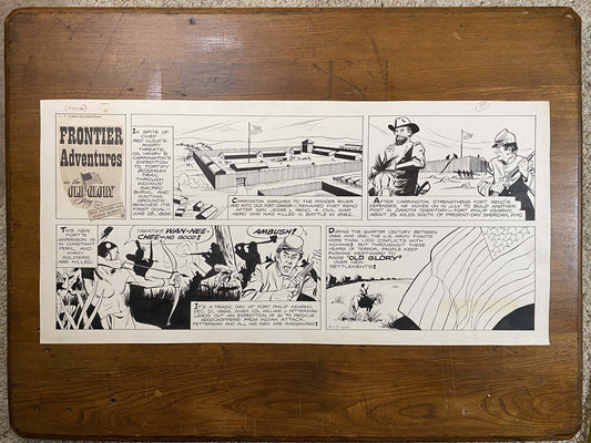 Frontier Adventures in the Old Glory Story 4/17/66 Original Art Illustration | Fletcher Studio