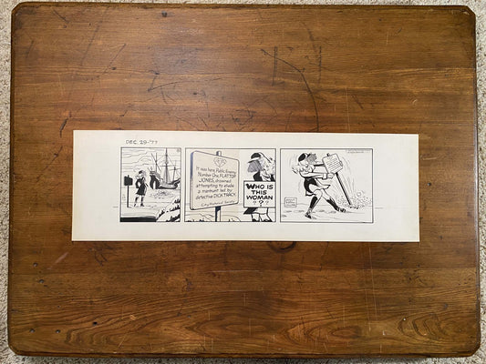 Dick Tracy Daily 12/29/77 Original Art Illustration | Fletcher Studio