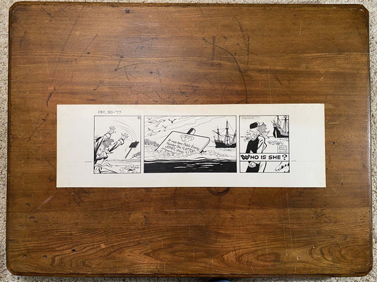 Dick Tracy Daily 12/30/77 Original Art Illustration | Fletcher Studio