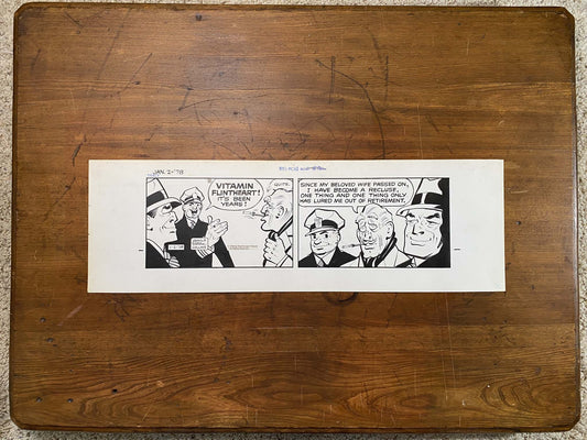 Dick Tracy Daily 1/2/78 Original Art Illustration | Fletcher Studio