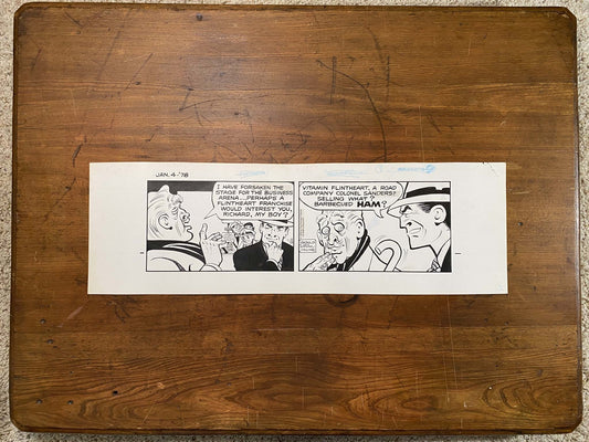 Dick Tracy Daily 1/4/78 Original Art Illustration | Fletcher Studio