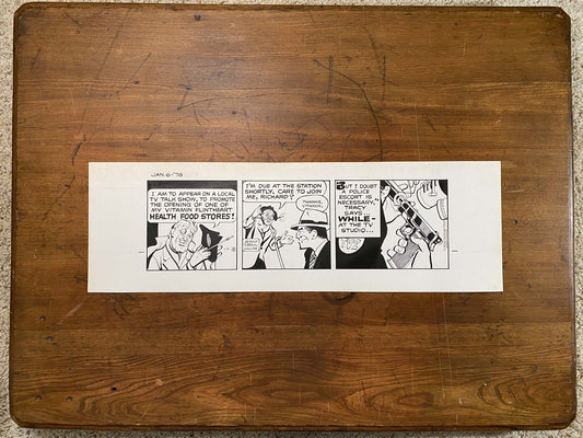 Dick Tracy Daily 1/6/78 Original Art Illustration | Fletcher Studio
