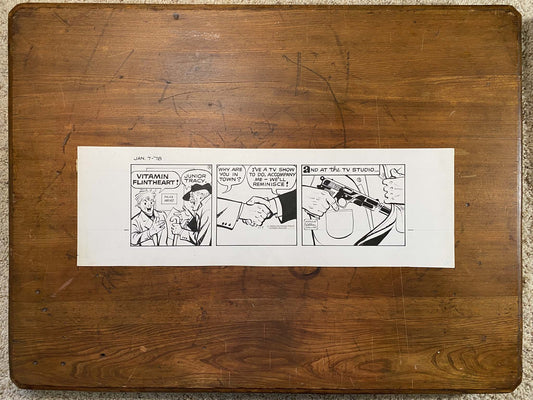 Dick Tracy Daily 1/7/78 Original Art Illustration | Fletcher Studio