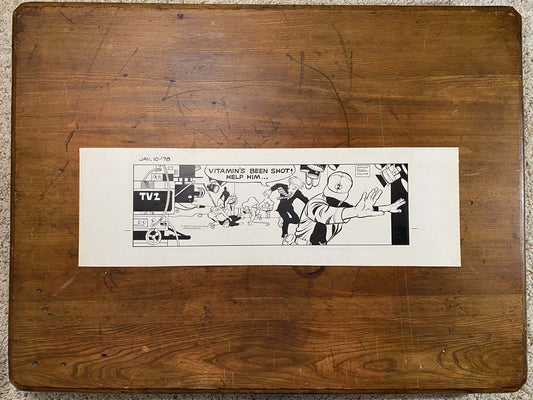 Dick Tracy Daily 1/10/78 Original Art Illustration | Fletcher Studio